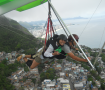 Hang Gliding over Vidigal Favela & 2 brothers peak